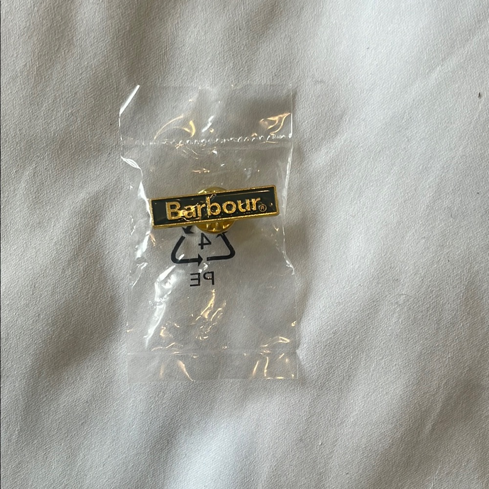 Barbour Gold Logo Pin